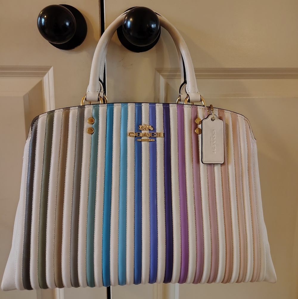 Coach Multicolor Ombre Quilted Lillie Carryall Bag